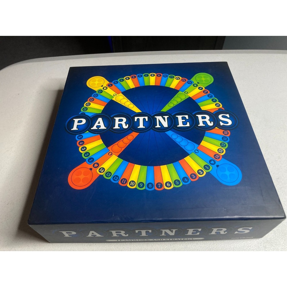 PARTNERS Board Game 4 Player Strategy Family Game by Game Inventors Open Box